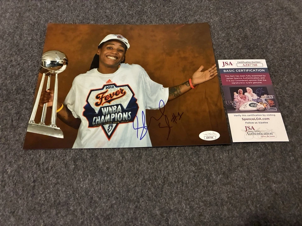 Shavonte Zellous Signed 8x10 Photo Jsa Coa Indiana Fever WNBA Autograph - Image 1 of 1