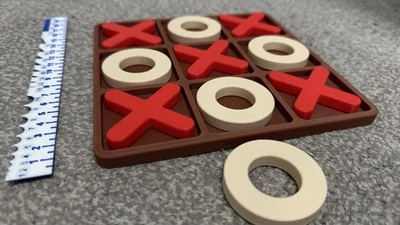 Toe Board Game XO Table Toy Classic Handmade Family Teaser for Children Families - Image 1 of 4