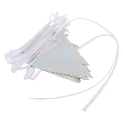  Banderín triángulo brillante bandera compromiso fiesta decoraciones Foto 1 de 4