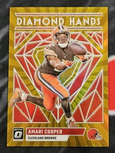 2023 Donruss Optic Amari Cooper Diamond Hands Gold /10 PSA 10 - Picture 1 of 2