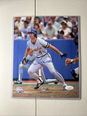 Autographed  8x10 Paul Molitor Milwaukee Brewers photo JSA Witness - Image 1 of 4