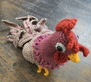 HANDMADE CROCHET ROOSTER - Picture 1 of 7