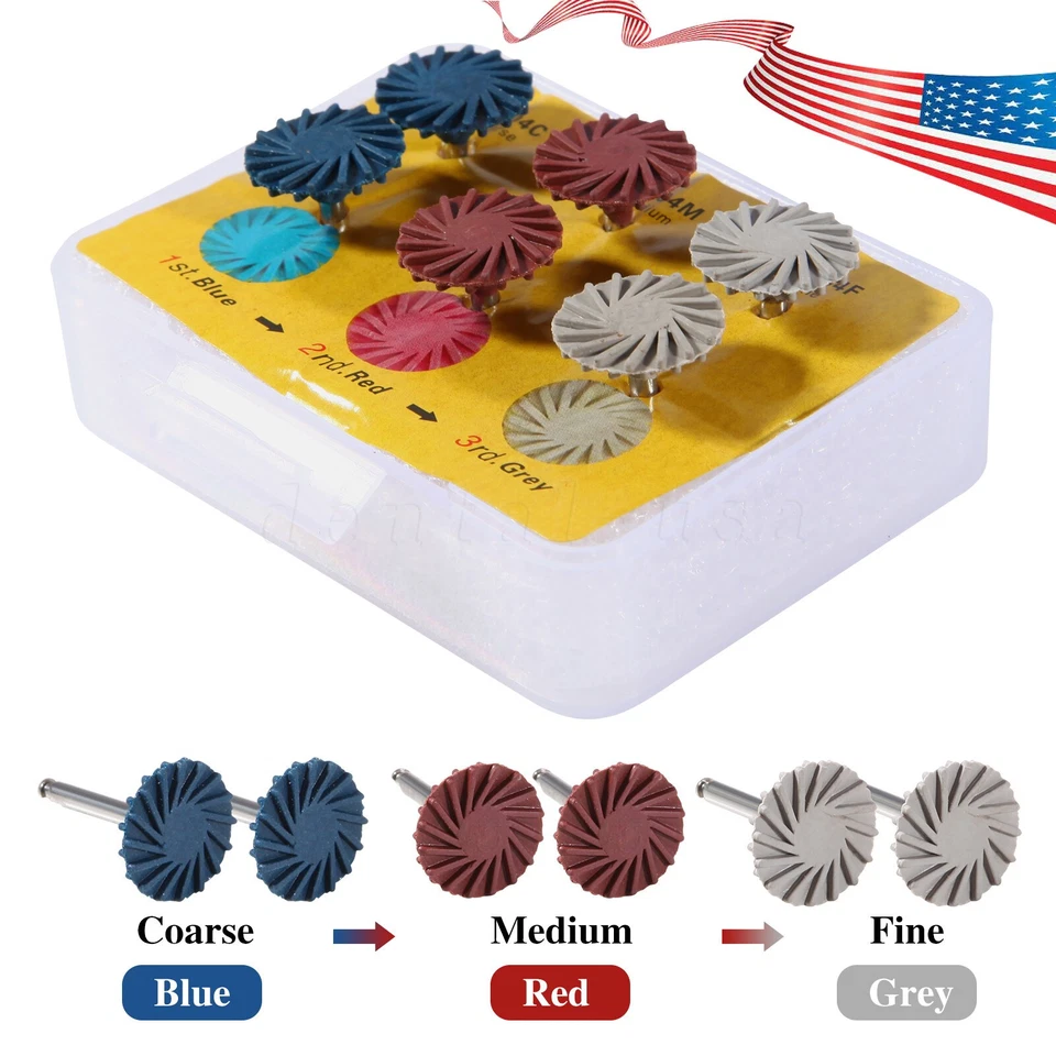 Dental Burs Composite Polishing Diamond System Kit for Low Speed Handpiece OR - Image 1 of 4