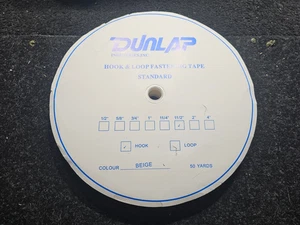 Dunlap Industries Hook & Loop Fastening Tape, Hook 1-1/2" x 50 Yards, Beige - Picture 1 of 8