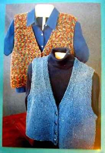 PERFECT CLASSIC VERSATILE VEST to KNIT with BULKY YARN by FIBER TRENDS - Picture 1 of 1