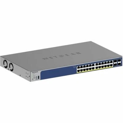 Netgear GS728TXP-300NAS 24 Port Gigabit PoE+ Smart Switch 380W 4 10G SFP+ Ports - Image 1 of 4