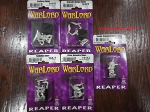 Reaper Warlord Yuan-Ti Snakemen LOT OF 5 METAL Miniatures NEW! Mage Miniature - Picture 1 of 2