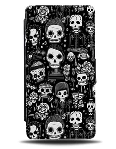 Estuche tipo billetera abatible estilo terror dibujos animados gótico emo dibujos animados CY39 - Imagen 1 de 3