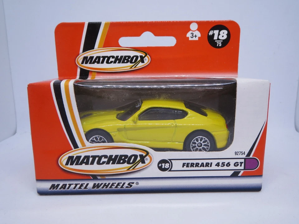 Matchbox FERRARI 456 GT Yellow 2001 #18/75 Mint Window Box Vintage Superfast MIB - Image 1 of 4