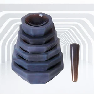 70mm~120mm High Quality Natural Agate Mortar and Inside Diameter Agate Pestle - Picture 1 of 22