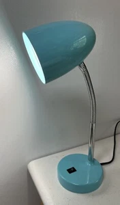 Intertek Turquoise LED Desk Flexible Lamp Gooseneck - Picture 1 of 5
