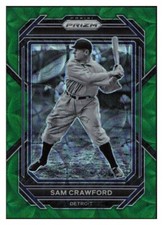 G745 SAM CRAWFORD 2023 PANINI PRIZM GREEN SCOPE REFRACTOR /75 DETROIT TIGERS 230