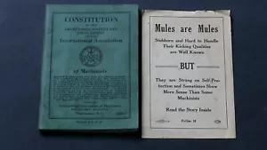 Constitution Grand Lodge District Int'l Assoc. von Maschinisten & Maultieren sind Pantoletten - Bild 1 von 3
