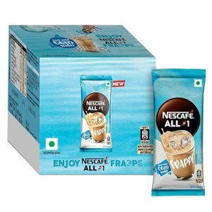 Nescafe All In 1 Frappe, Instant Cold Coffee Mix Powder, Bag, Pack Of 15 Sachet - Picture 1 of 7