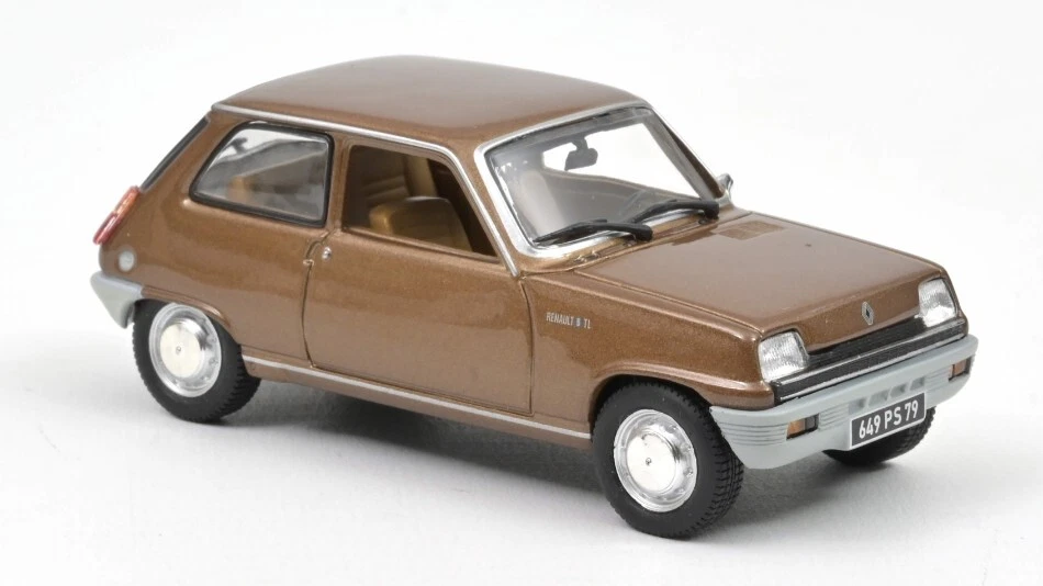 Modellino auto scala 1:43 Norev RENAULT 5 TL 1974 BROWN diecast modellismo st... - Immagine 1 di 1