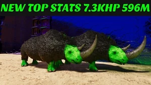 🔥ARK Survival Ascended PvE PC/XBOX/PS5 Top Stats Woolly Rhino Monster🔥 ASA - Imagen 1 de 4