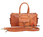 30" Men's Leather Duffel Luggage Vintage Weekend Overnight Easy To Carry Travel