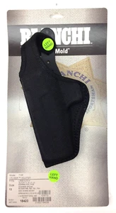 BIANCHI CRUISER ACCUMOLD Sz. 13 THUMB SNAP MODEL 7105 BLACK HOLSTER GLOCK SIG LH - Picture 1 of 11