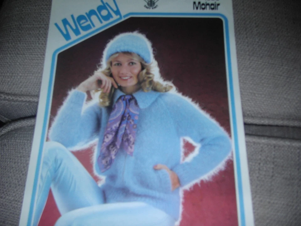  WENDY CHUNKY ZIPPER JACKET & HAT 81-102 CMS  KNITTING PATTERN 1936 - Image 1 of 1
