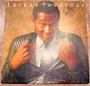 LUTHER VANDROSS-NEVER TOO MUCH-VINYL LP EPIC RECORDS 1981 - Picture 1 of 8