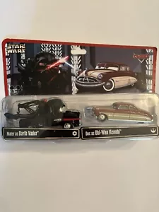 Disney Cars Mater as Darth Vader Doc as Obi-Wan Kenobi Star Wars 2014 NEW IN BOX - Picture 1 of 8