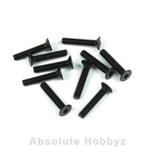 Tekno M3x16mm Flat Head Screws (black, 10pcs) - TKR1327 - Picture 1 of 1