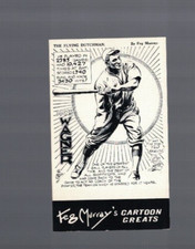 Honus Wagner Pittsburgh Pirates 1975 Feg Murray Oversize Cartoon Card