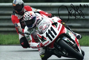 Aaron Slight handsignierter Motorradfahrer Castrol Honda - MotoGP 12X8" AF - Bild 1 von 1