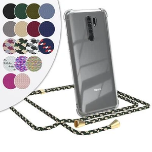 EAZY CASE do Xiaomi Redmi 9 Etui z opaską Łańcuszek na telefon komórkowy Silikonowe etui ochronne Cover - Zdjęcie 1 z 26