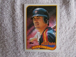 Topps 1989 / MLB "ALEX TREVINO" #64 Houston Astros Trading Card n24