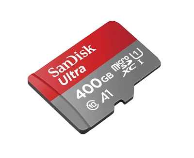 SanDisk Ultra microSDHC memory card + SD adapter, SDSQUA4-400G-GN6MA - Image 1 of 4