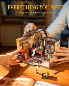 Casa de muñecas miniatura Rolife The Magic Study hágalo usted mismo LED en ciernes Tos niños regalo de Navidad - Imagen 1 de 11