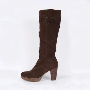KMB Damen Stiefel Stiefeletten Business Boots Braun Leder Neu 36 Schuhe - Bild 1 von 7