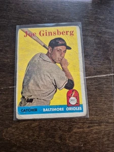 1958 Topps Joe Ginsberg Baltimore Orioles - Imagen 1 de 2