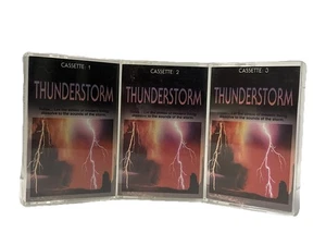 Meditation and Relaxation Thunderstorm Music Cassettes 1-3 Nature Sounds New Age - Picture 1 of 6