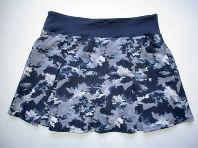 Saia de tênis LIJA XS Pickleball azul camuflagem feminina extra pequena shorts de golfe - Imagem 1 de 2