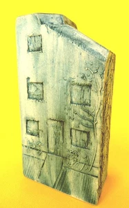 VINTAGE CARN POTTERY BOX HOUSE VASE SEA BLUE JOHN BEUSMANS PENZANCE CORNWALL - Picture 1 of 10