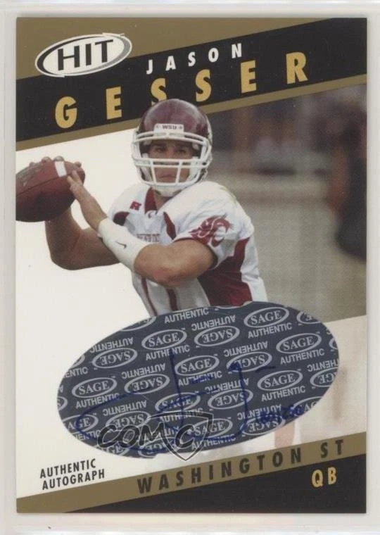 2003 SAGE Hit Auto Gold /250 Jason Gesser #A17 Rookie Auto RC - Image 1 of 2