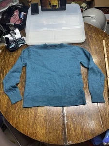 Patagonia Wool/Nylon Blend Blue Sweater Men’s Medium Blue - Picture 1 of 7