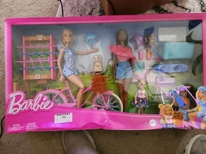 NIB New Barbie Backyard Fun Playset Build-up Doll Toy New with Dented Box - Picture 1 of 5