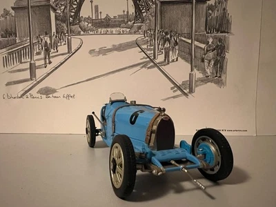 Coche de carreras Franklin Mint Bugatti Typ 35 1924 incl. embalaje original - Imagen 1 de 4