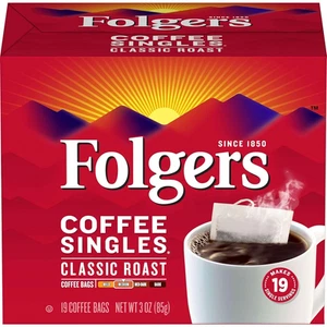 Kaffee Singles Classic Roast Medium Roast Kaffee, 19 Stück (12er Pack) - Bild 1 von 12