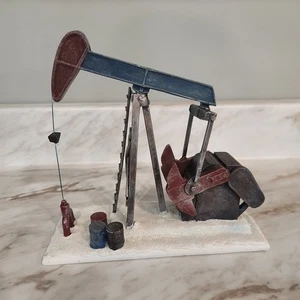 Hawthorne Village Oil Pump Train Station Collectible - Picture 1 of 5