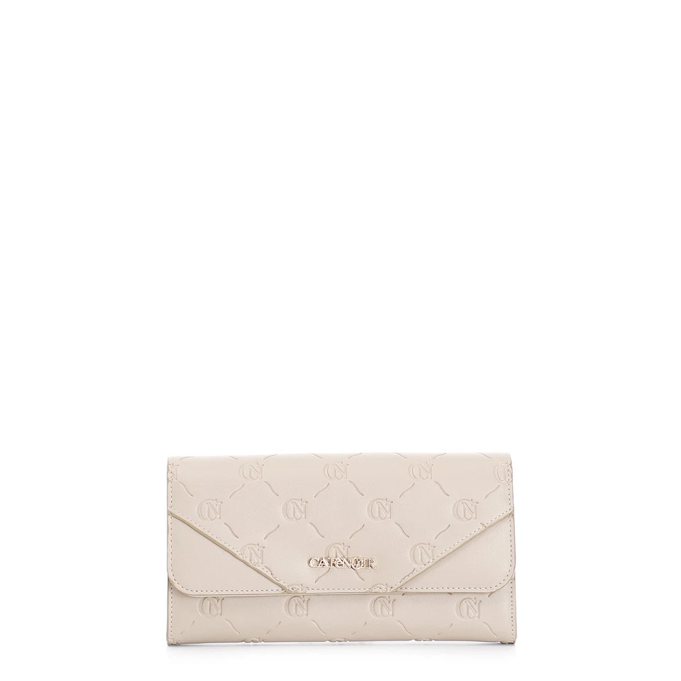 Portafoglio donna Cafenoir Tortora logo portamonete portacarte patta wallet - Immagine 1 di 1