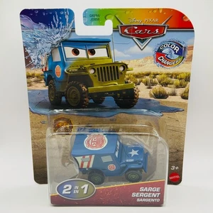 Disney Pixar Cars - COLOR CHANGERS RACE & RESCUE SARGE Blue 2026 - 1:55 Scale - Picture 1 of 5
