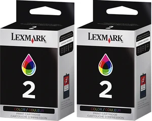 New Genuine Lexmark 2 2PK Ink Cartridges X Series X3480 X3580 Z Series Z1380 - Picture 1 of 3