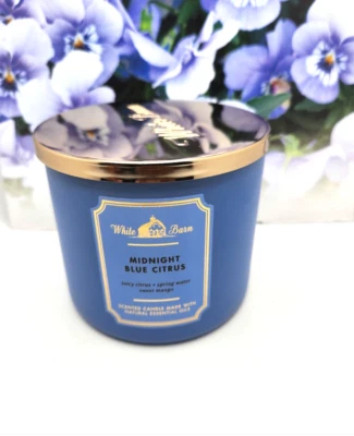 Bath and Body Works 3 Wick Candle White Barn Candle Holiday  Fall & Glitter Bag - Image 1 of 4