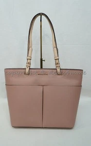 NWT Michael Kors 30S9GBFT2L Bedford Medium Top Zip Leather Pocket Tote in Fawn - Picture 1 of 9