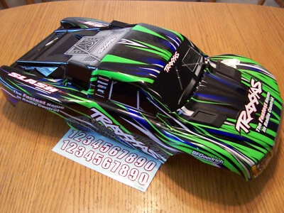 For Traxxas 1/10 Slash Green Black Body Clipless Mounts 2wd BL-2s 4wd 4x4 VXL - Image 1 of 4