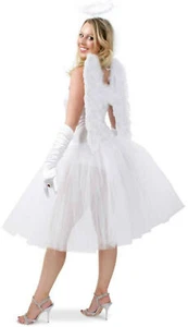 Weißes Tutu Kostüm Ballerina Engel Ballett Gr.M Tütü Damen Herren Karneval - Bild 1 von 3
